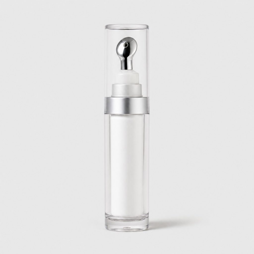 Flacon de gel contour des yeux rafraîchissant à embout métallique