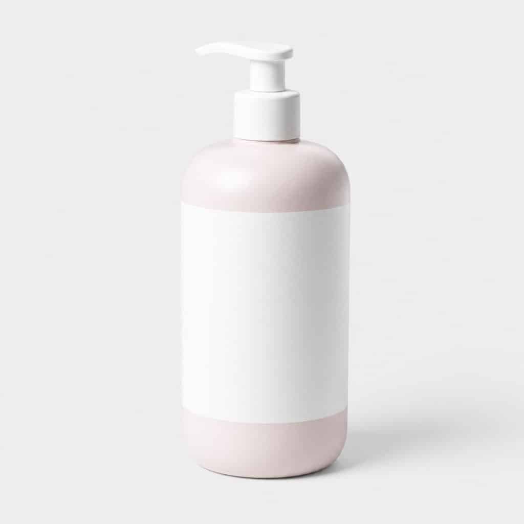 Flacon de crème corps hydratante spéciale grossesse
