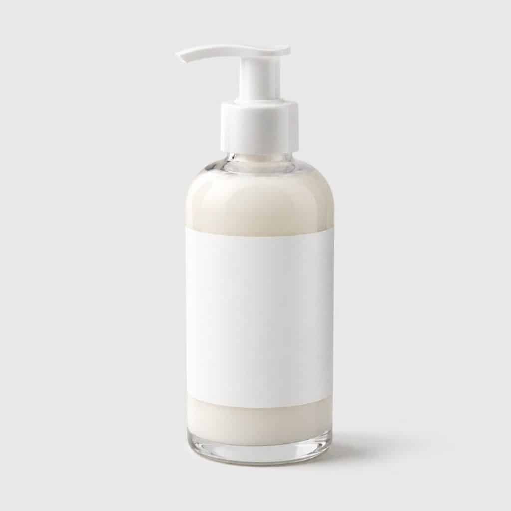 Flacon pompe de crème lissante pour rides et ridules