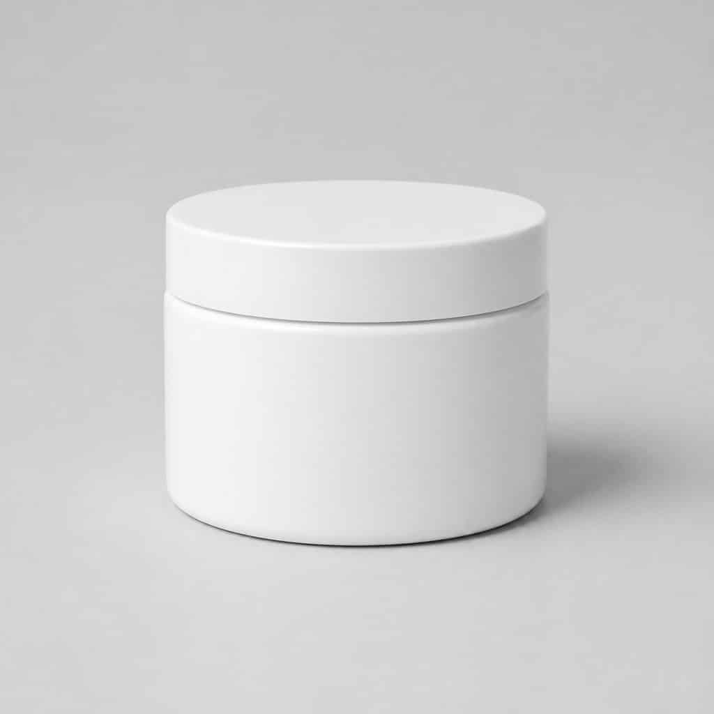 Pot de crème hydratante pour peaux sensibles et réactives