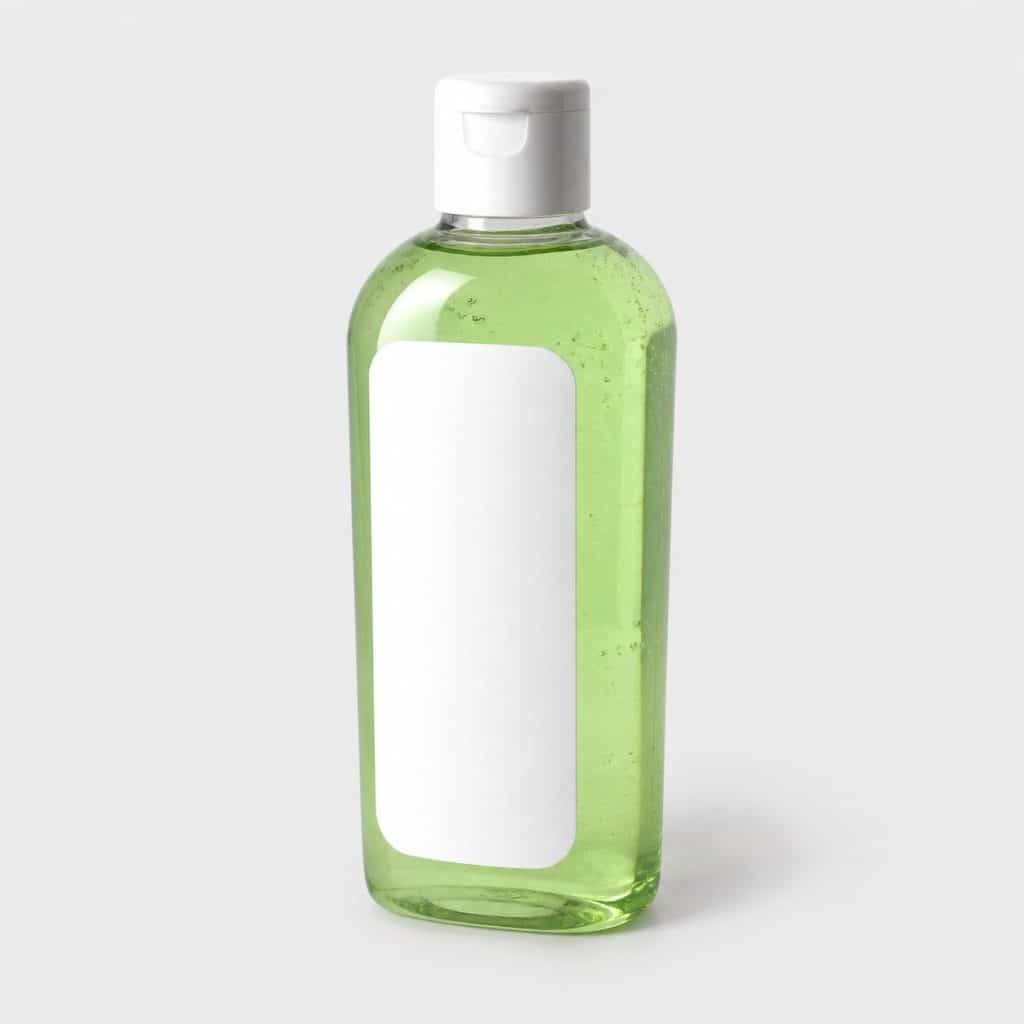 Flacon de gel douche parfumé au thé et notes végétales