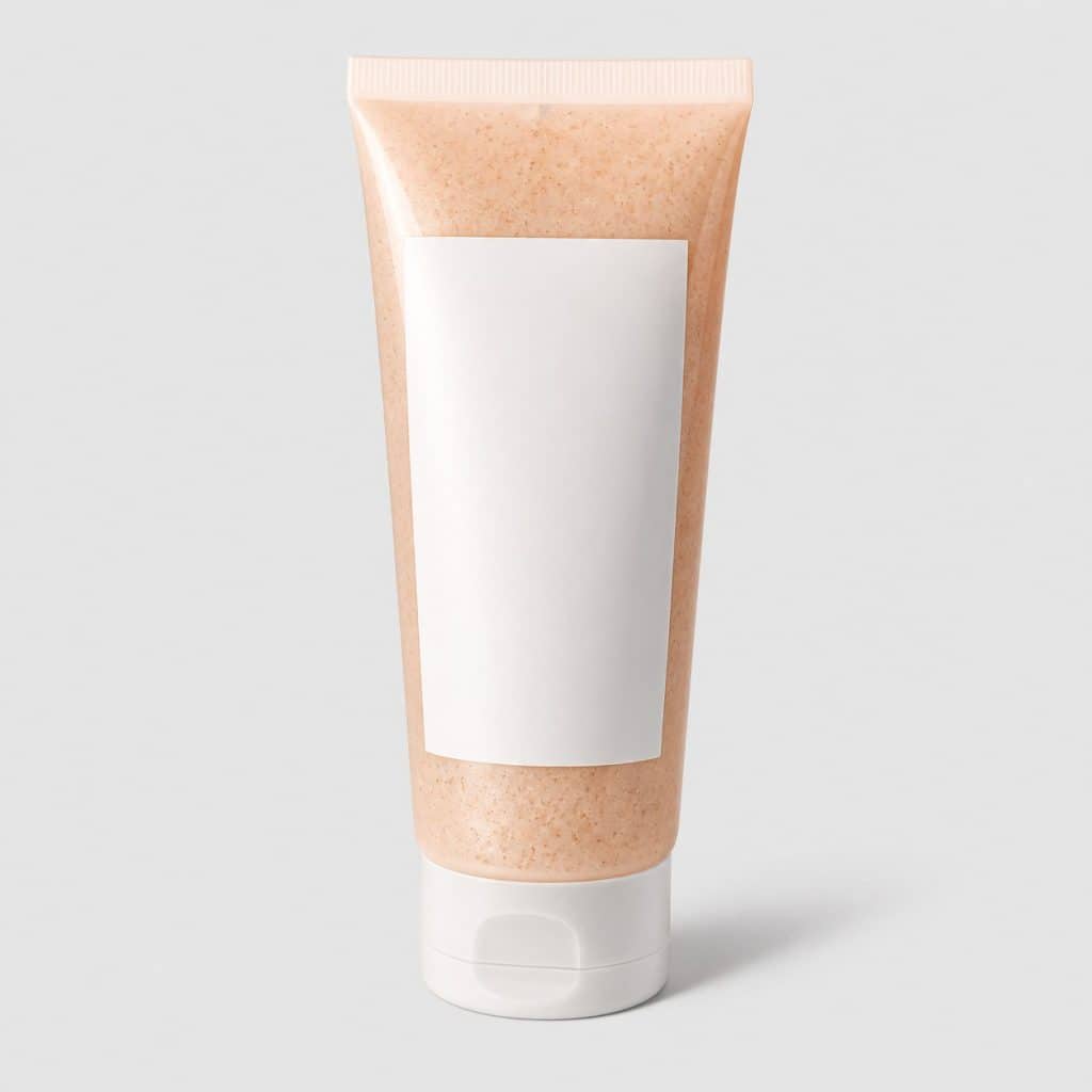 Tube de gommage visage exfoliant à grains texturés