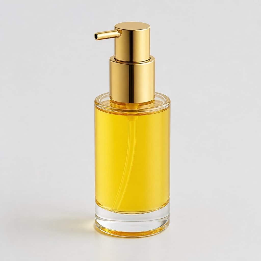 Flacon de l'huile cosmétique raffermissante pour massage silhouette