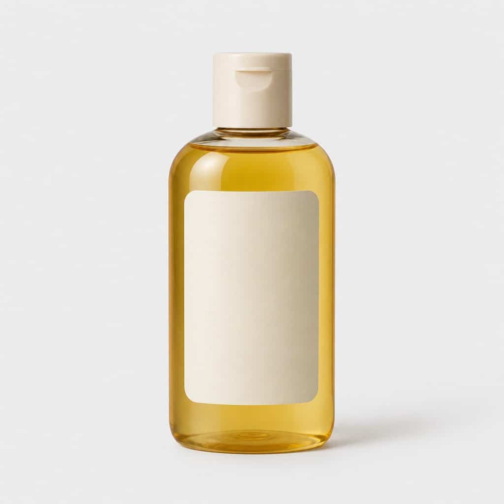 Flacon d'huile de douche pour peaux sèches à la formule douce