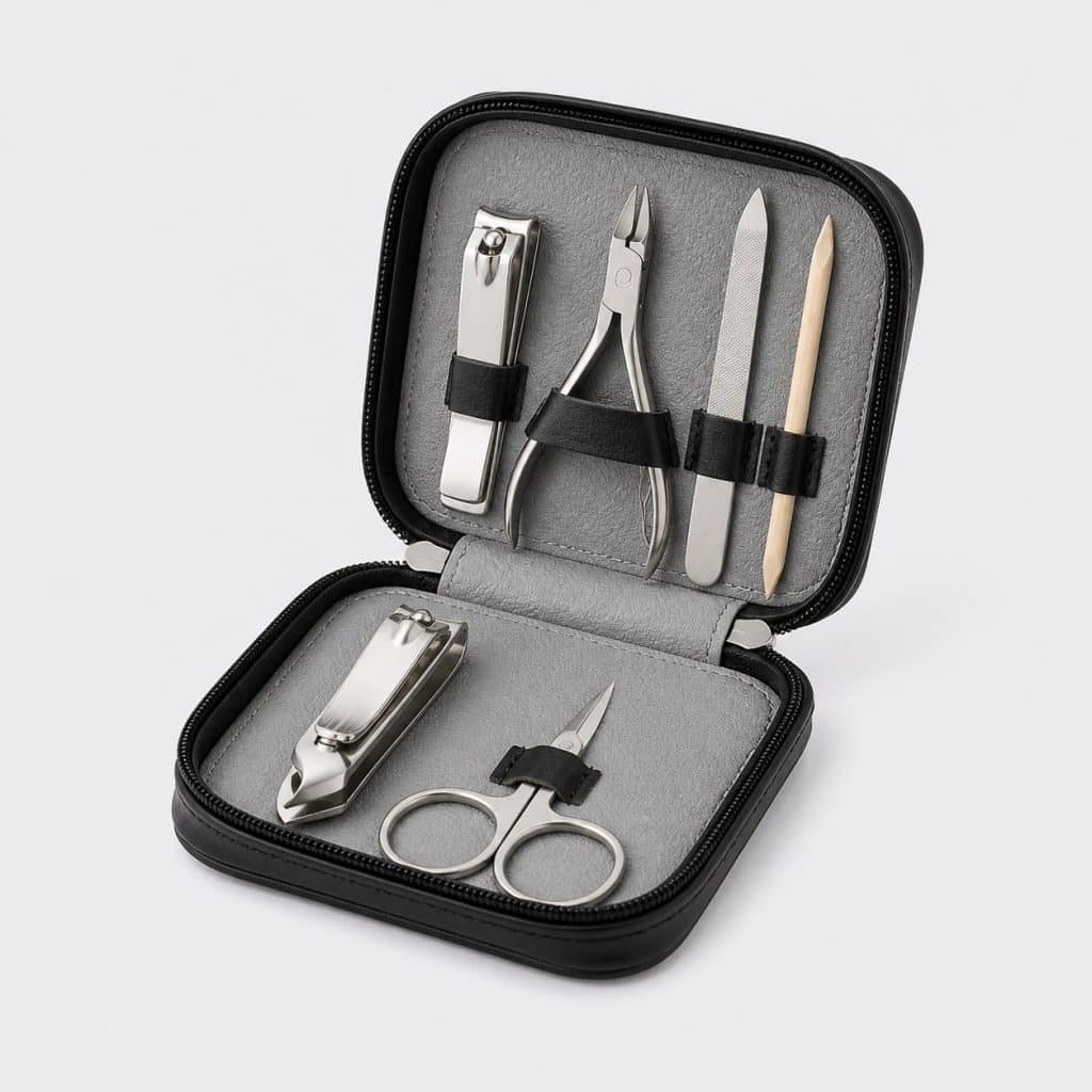 Kit de manucure complet avec trousse de rangement