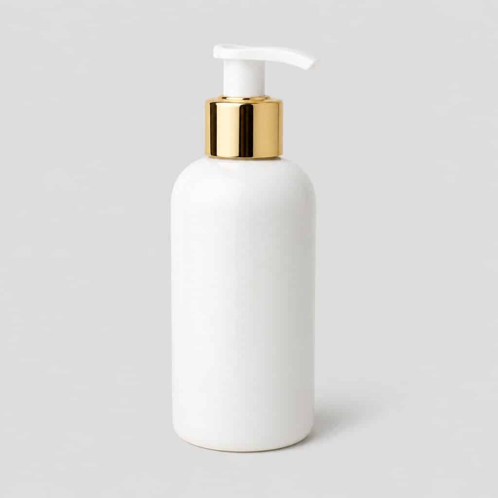 Flacon de lait corps parfumé musc et fleurs blanches