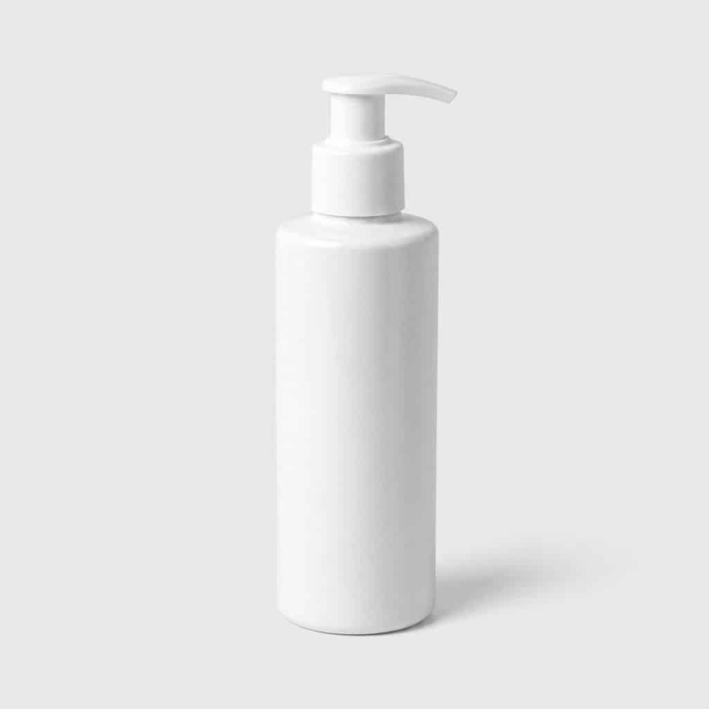 Flacon pompe de nettoyant doux pour peaux sujettes aux rougeurs